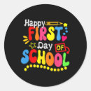 Search for happy first day of school stickers Education