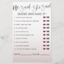 Search for rose gold bridal shower games He said she said