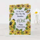 Search for happy 40th anniversary cards For her
