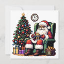 Search for 8 bit christmas cards Santa