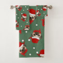 Search for pug bath towels Santa
