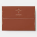 Search for burnt orange envelopes Minimalist
