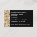 Search for countertop business cards Construction