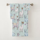 Search for alpaca bath towels Illustration