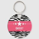 Search for cute zebra key rings Girly