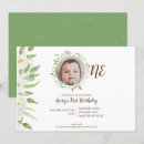 Search for white 1st birthday invitations Gender neutral