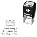 Search for reading book rubber stamps Teacher