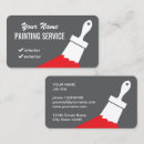 Search for paintbrush business cards Professional
