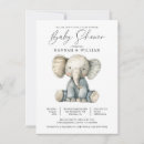 Search for baby elephant invitations Gender neutral