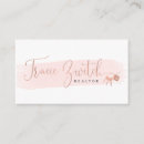 Search for pink real estate business cards Trendy