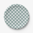 Search for autumn plaid plates Gingham pattern