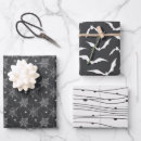 Search for black and white wrapping paper Spooky