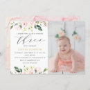 Search for floral girl birthday invitations Blush pink