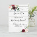 Search for rustic burgundy invitations Elegant