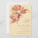 Search for script font baby shower invitations Boho