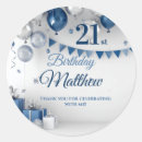 Search for male birthday party stickers Modern