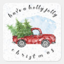 Search for vintage christmas holly stickers Red