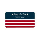 Search for 4th of july return address labels Stars and stripes