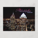 Search for philadelphia skyline postcards Night