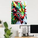 Search for yellow dragon posters Red