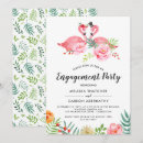 Search for watercolor flamingo invitations Party