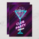 Search for night club invitations Neon