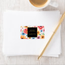 Search for gold floral return address labels Watercolor flowers