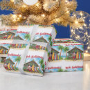 Search for mele kalikimaka wrapping paper Watercolor