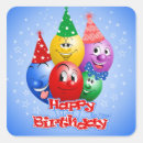 Search for funny happy birthday stickers Colourful