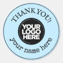 Search for light blue thank you stickers Minimalist