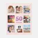 Search for 50th birthday blankets Elegant
