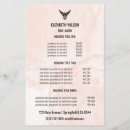 Search for salon templates price lists Modern