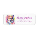 Search for papillon return address labels Dog
