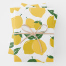 Search for yellow lemon wrapping paper Fruit