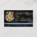Search for police department business cards Detective
