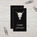 Search for cow skull business cards Western
