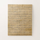Search for vintage music sheets puzzles Antique