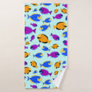 Search for blue fish bath towels Animal