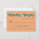 Search for retro wedding rsvp cards Kindly reply