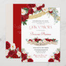 Search for red white gold invitations Elegant