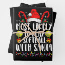 Search for softball wrapping paper Party