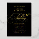 Search for golden anniversary invitations Gold foil