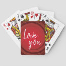 Search for valentines playing cards Love you