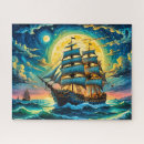 Search for sailing ship puzzles Waves