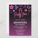 Search for neon lights invitations Pink