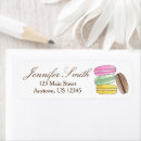 Search for french macarons return address labels Chef