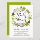 Search for floral wreath baby shower invitations Gender neutral