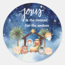 Search for jesus is the reason stickers Christmas nativity