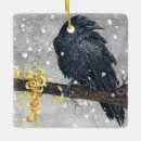 Search for raven christmas tree decorations Watercolor
