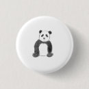 Search for black white panda badges Cute